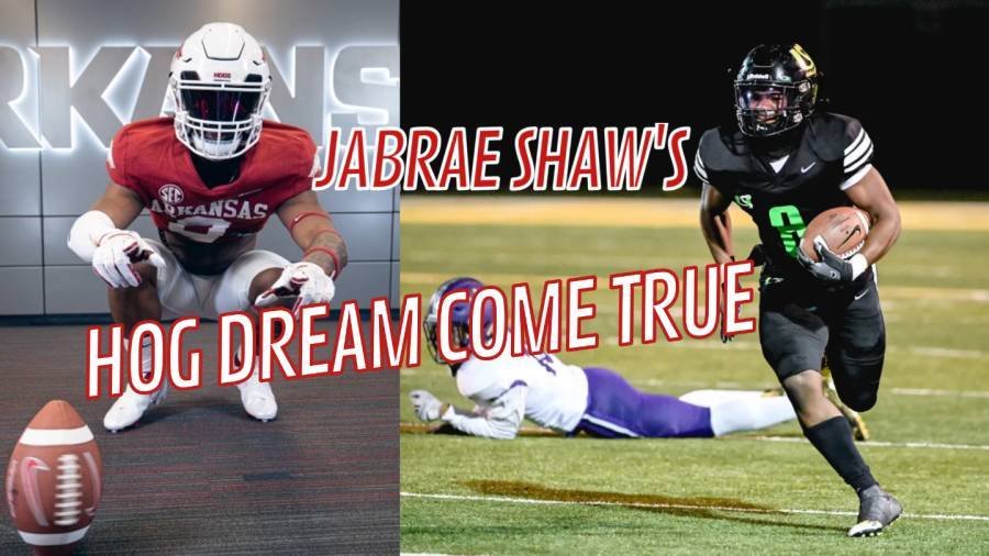 Article image for Mills star Jabrae Shaw talks committing to Razorbacks as walk-on over full ride offers