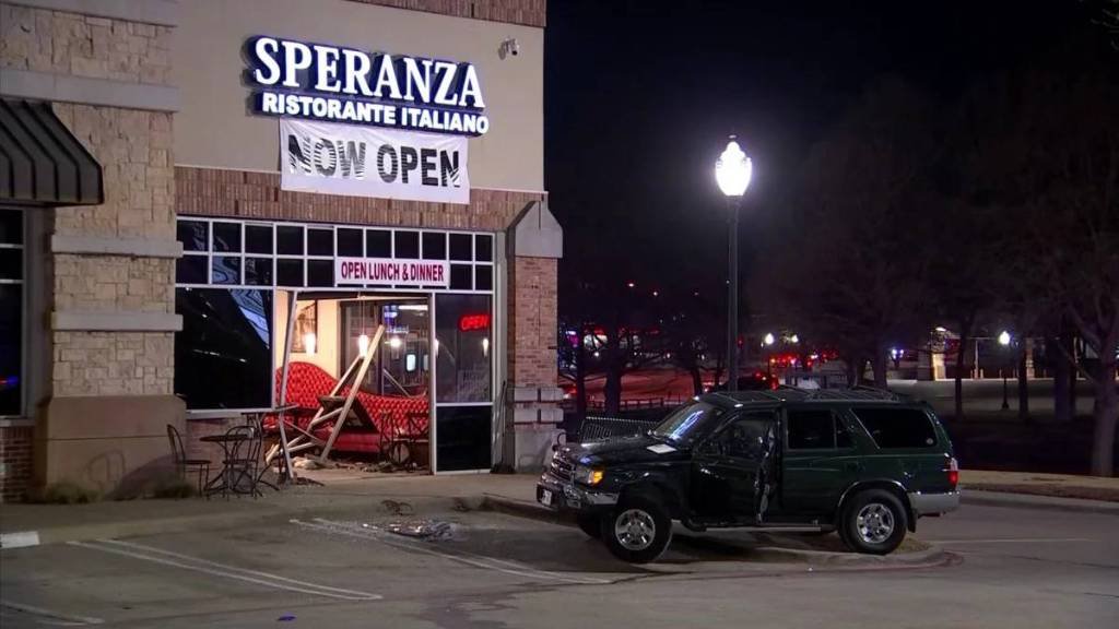 Article image for 4 Hospitalized After SUV Crashes Into Far North Dallas Restaurant