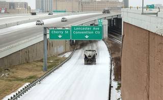 Article image for The Latest: Ice storm warning for Fort Worth area to make travel on roads ‘nearly impossible’