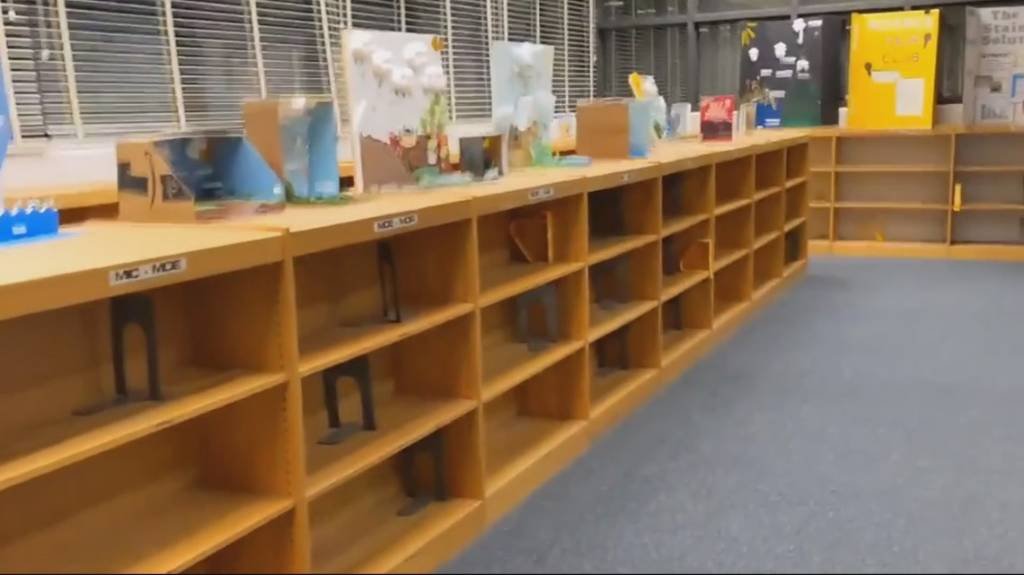 Article image for Duval County Public Schools parent still without answers days after taking viral video of empty school bookshelves