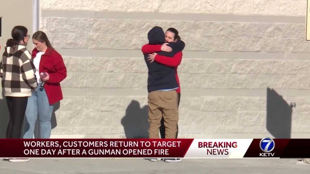 Article image for ‘I just dropped and ran’: Reclaiming belongings, customers and employees return to Target following active shooter incident