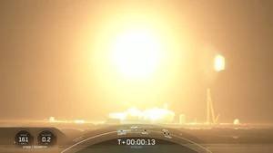 Article image for WATCH: SpaceX lights up Florida’s Space Coast with early morning Falcon 9 rocket launch