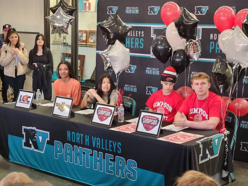 Article image for North Valleys has four sign for college athletics