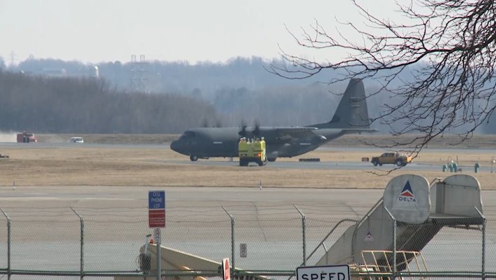 Article image for Military plane makes emergency landing at Harrisburg International Airport