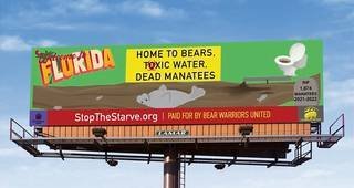 Article image for ‘Welcome to Florida’: Billboards along I-95 stress how waste is killing state’s manatees