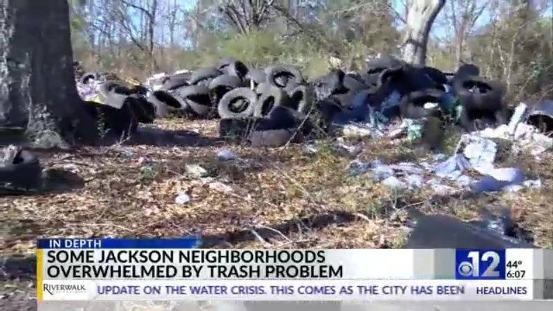 Article image for Some Jackson neighborhoods overwhelmed by trash problem