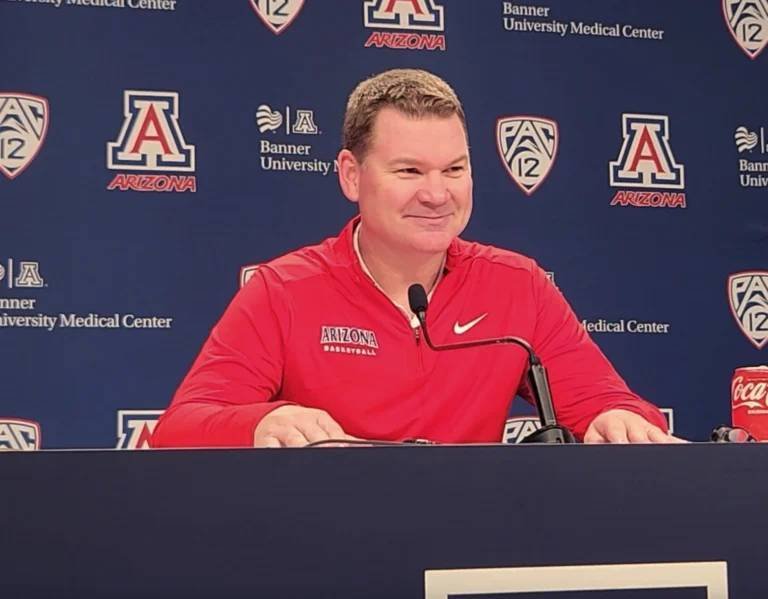 Article image for WATCH: Coach Tommy Lloyd after Arizona’s win over Oregon