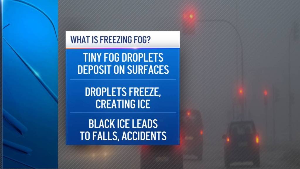 Article image for Freezing Fog Possible Friday Night