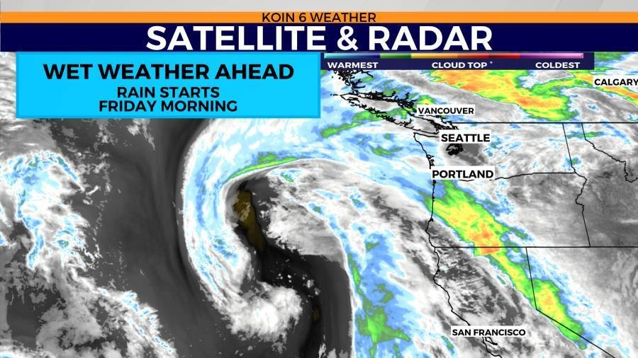 Article image for Wet and windy weather returns to Portland Friday