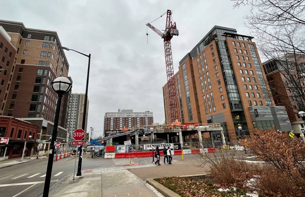 Article image for More street closures coming at site of 13-story Ann Arbor high-rise under construction