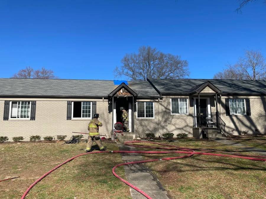 Article image for 2 dogs, 6 puppies rescued from fire at west Charlotte home, officials say
