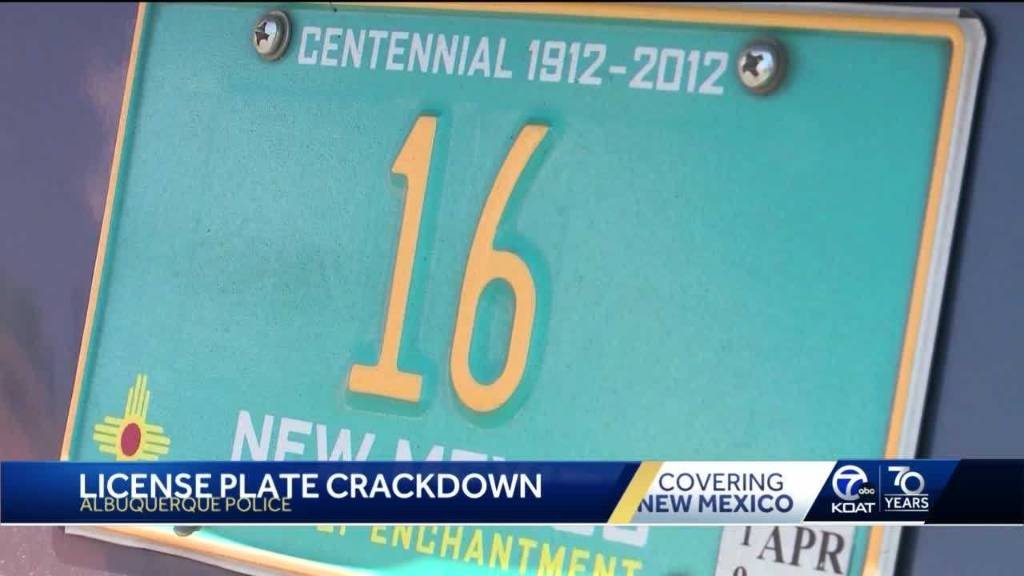 Article image for Albuquerque police to start looking for vehicles without license plates