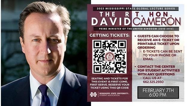 Article image for Former United Kingdom Prime Minister to be guest for Mississippi State program