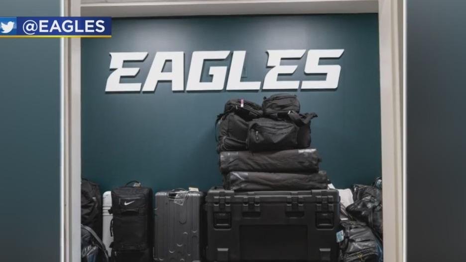 Article image for Eagles’ luggage packed as team gears up for Super Bowl LVII
