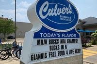 Article image for After scoring 54, Giannis touts Culver’s over Chick-fil-A