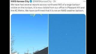 Article image for Suspected Chinese spy balloon spotted flying over Kansas City and parts of Missouri