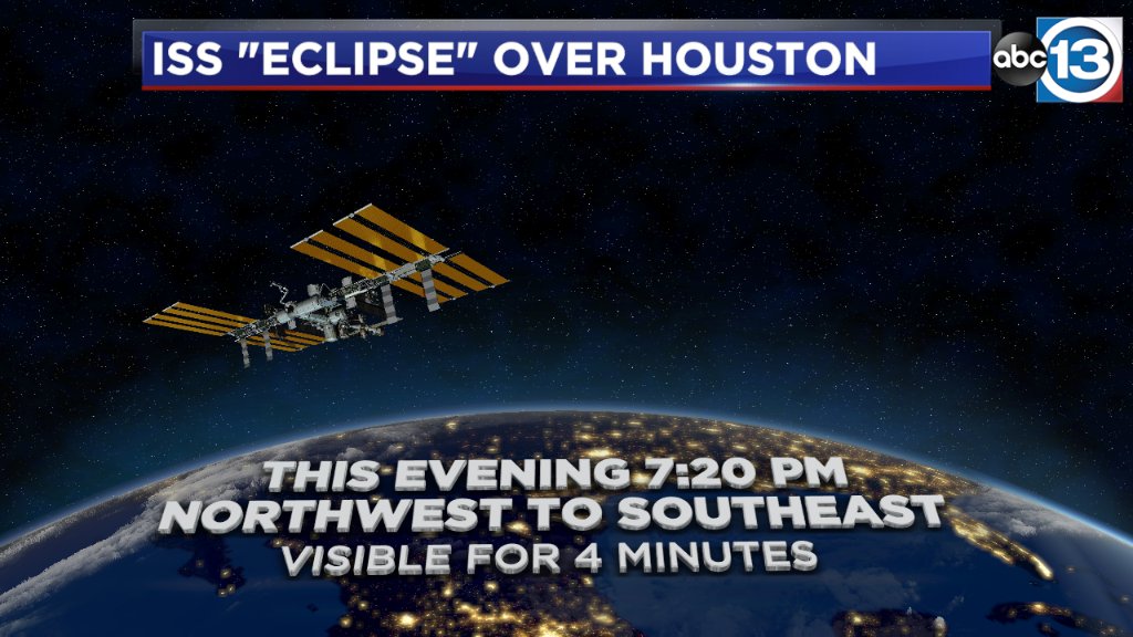 Article image for How to spot the ISS ‘eclipse’ and ‘green comet’ over Houston tonight
