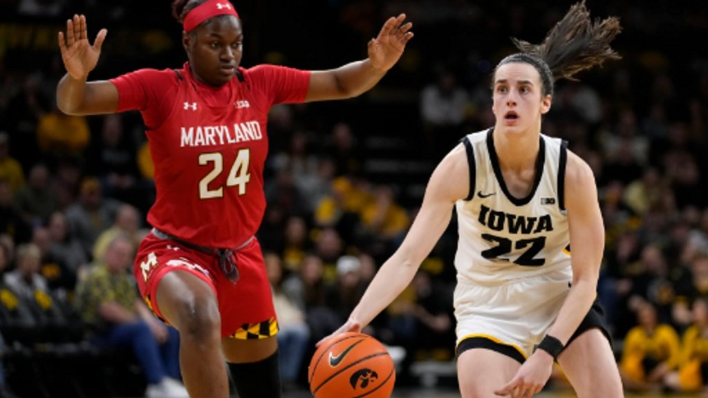 Article image for Caitlin Clark scores 42, No. 6 Iowa tops No. 8 Maryland