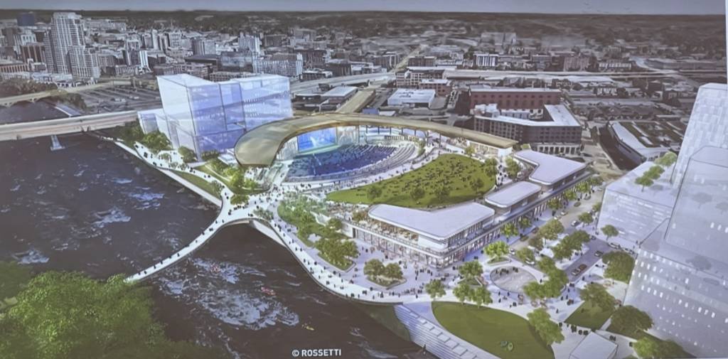 Article image for Arena board OK’s new agreement to examine amphitheater-adjacent properties; venue design nears completion