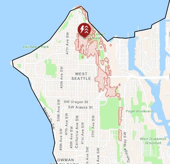 Article image for WEST SEATTLE WEATHER: Power outage for 3,200+ customers