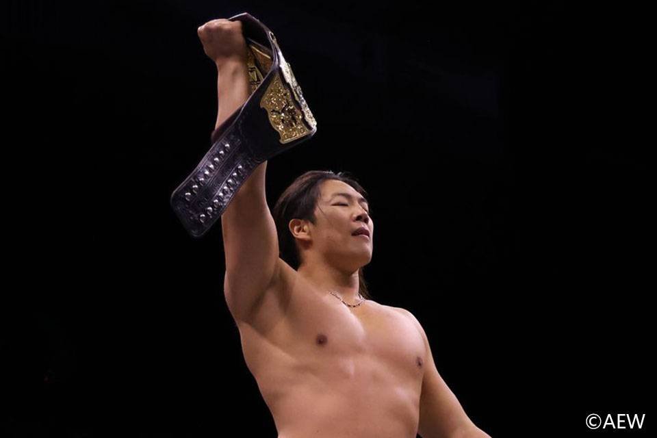 【AEW】インターナショナル王座戴冠のTAKESHITAが宣言「世界中で防衛してやる。もちろん日本でもな」