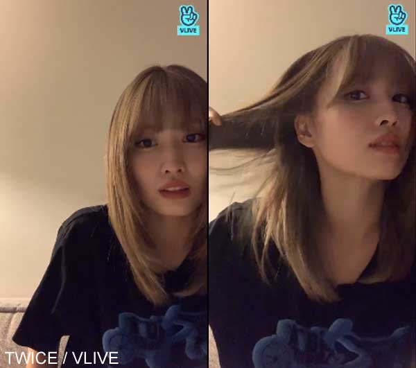 Twice モモ またまた髪色をチェンジ 久しぶりのハイトーンカラーにノックアウト ホギーのブログ